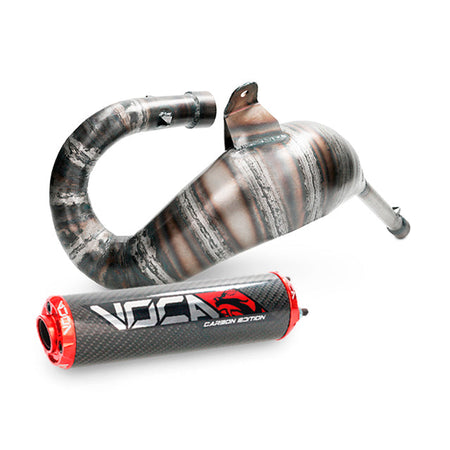 VOCA Cross Carbon uitlaat 80/90cc – Derbi Senda / DRD Cross 50