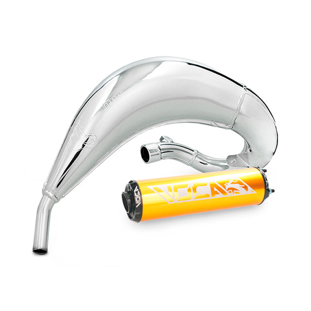 VOCA Cross Chromed uitlaat 50/70cc (CE) – Fantic XM / XE