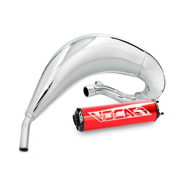 VOCA Cross Chromed uitlaat 50/70cc (CE) – Fantic XM / XE