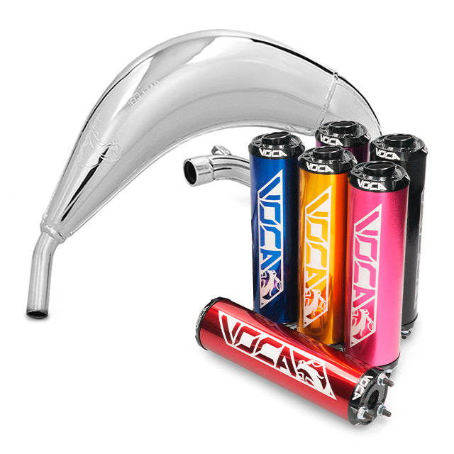 VOCA Cross Chromed uitlaat 50/70cc (CE) – Fantic XM / XE
