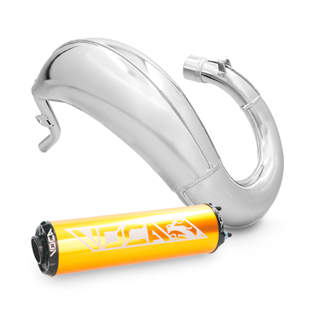 VOCA Cross Chromed uitlaat 50/70cc (CE) – Sherco 50 SM-R / SE-R (2014+)