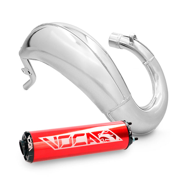 VOCA Cross Chromed uitlaat 50/70cc (CE) – Sherco 50 SM-R / SE-R (2014+)