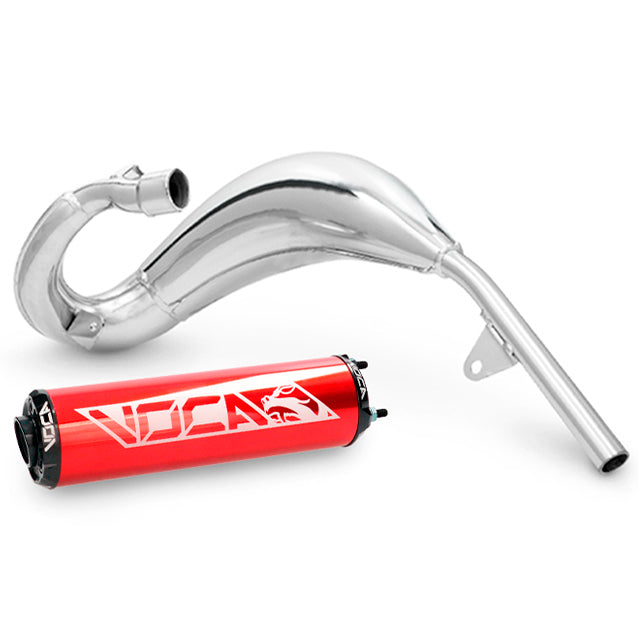 VOCA Cross Chromed uitlaat 50/70cc (CE) – Beta RR Enduro / SM 50 (2021+)