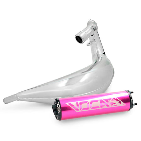 VOCA Cross Chromed uitlaat 50/70cc (CE) – Derbi Senda / DRD, Aprilia RX / SX